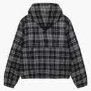 Stussy Wool Plaid Work Jacket Charcoal