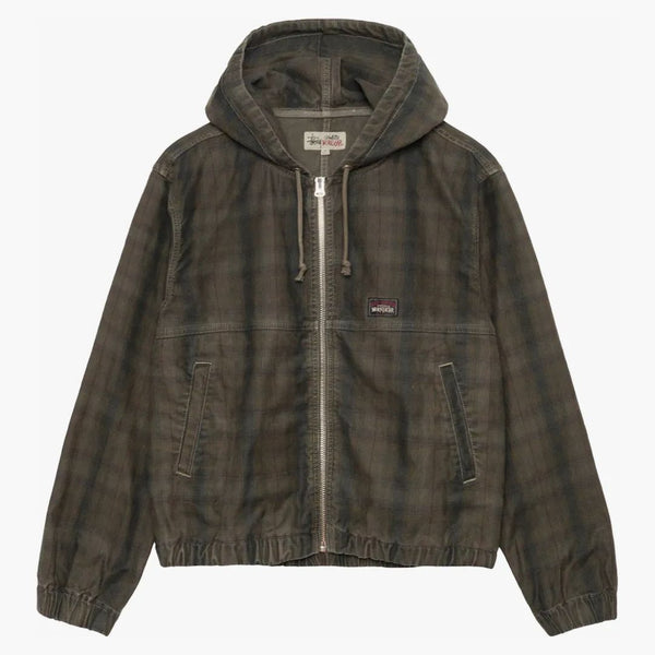 Stussy Plaid United Work Jacket Olive