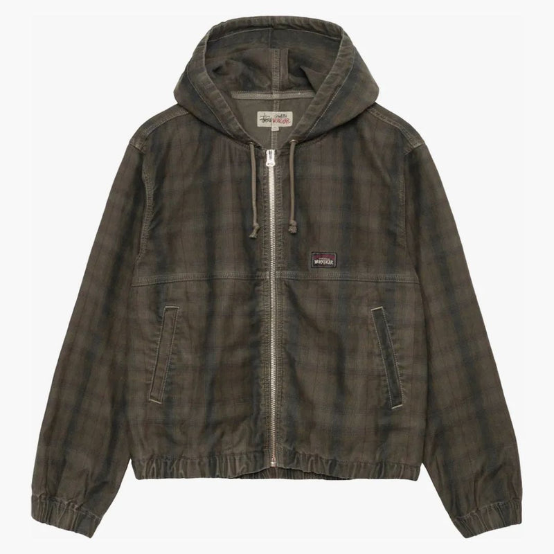 Stussy Plaid United Work Jacket Olive