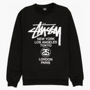 Stussy World Tour Crewneck Black