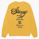 Stussy World Tour Pigment Dyed Crewneck Honey