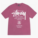 Stussy World Tour T-shirt Berry