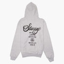 Stussy World Tour Zip Hoodie Ash Heather (fw22)