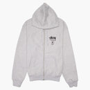 Stussy World Tour Zip Hoodie Ash Heather (fw22)