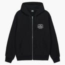 Stussy Worldwide Zip Hoodie Black