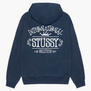 Stussy Worldwide Zip Hoodie Navy