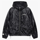 Stussy Wrinkled Nylon Beach Shell Jacket Black