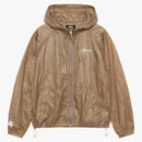 Stussy Wrinkled Nylon Beach Shell Jacket Brown