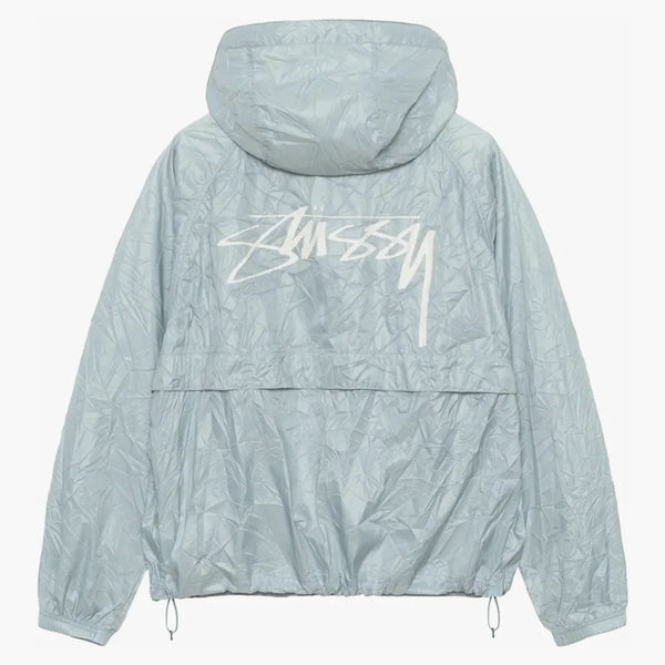 Stussy Wrinkled Nylon Beach Shell Jacket Slate