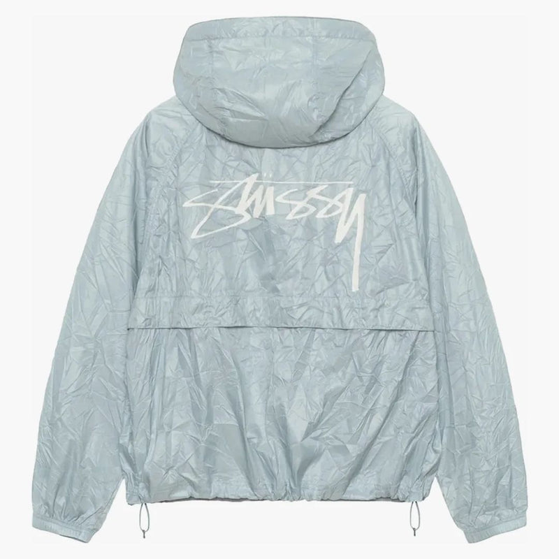 Stussy Wrinkled Nylon Beach Shell Jacket Slate