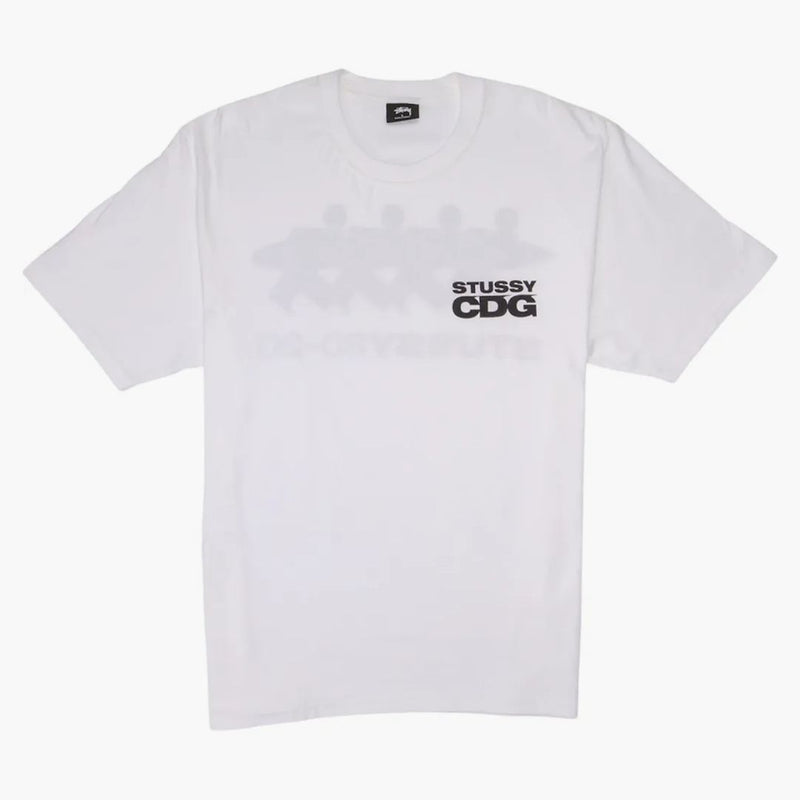 Stussy x CDG Surfman tričko bílé