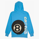 Stussy x cpfm 8 bola pigmento con capucha teñida azul