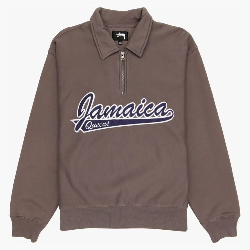 Stussy X Denim Tears Half Zip Fleece Charcoal