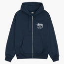 Stussy X Dover Street Market New York Zip Hoodie Navy