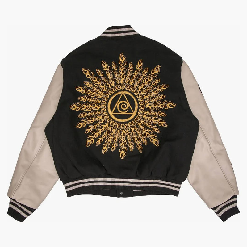 Stussy X Dries van notes Varsity Jacket Black