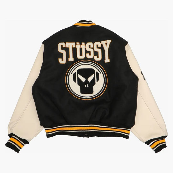 Stussy x Goldie Metalheadz 30 giacca varsity nera
