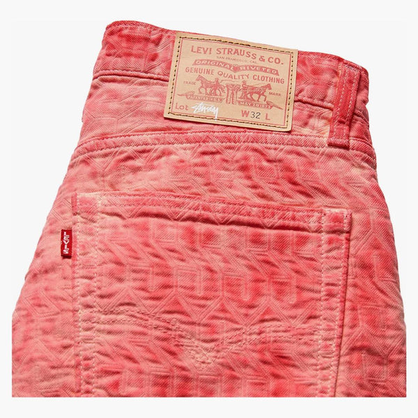 Stussy x Levi's tinted jacquard jean rosa
