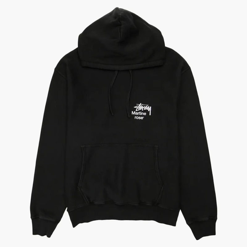 Stussy x Martine Rose Collage Pigment Dyed Hoodie Black