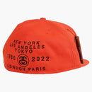 Stussy X New Era World Tour 59fifty Fitted Cap Orange