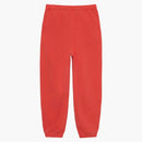 STUSSY X NIKE Pigment barwił polarne spodnie dresowe (Asia Size) Habanero Red
