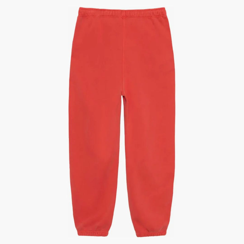Stussy x Nike Pigment obarvená fleecní tepláky (Asie velikosti) Habanero červená