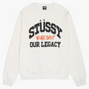 Stussy X Our Legacy Ol Collegiate Pigment Dyed Crewneck Natural