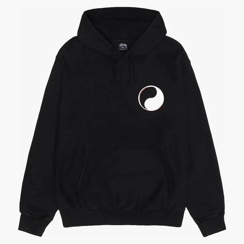 STUSSY X Our Legacy Ol Drop Shadow Pigmment Barwiony kaptur czarny