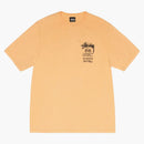Stussy X Our Legacy Work Shop 8 Ball Yin Yang Pigment Dyed Tee Peach