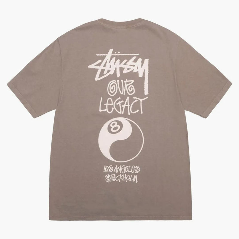Stussy X Our Legacy Work Shop 8 Ball Yin Yang Pigment Dyed Tea Taupe