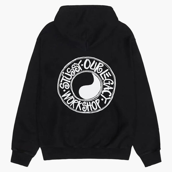 Stussy x Il nostro negozio di lavoro legacy Buana Pigment Dyed Hoodie Black