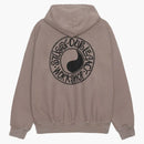 Stussy x Naše starší pracovní obchod Buana Pigment obarvená mikina taupe