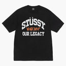 Stussy X Our Legacy Work Shop Collegiate Pigment Dyed Tee Black