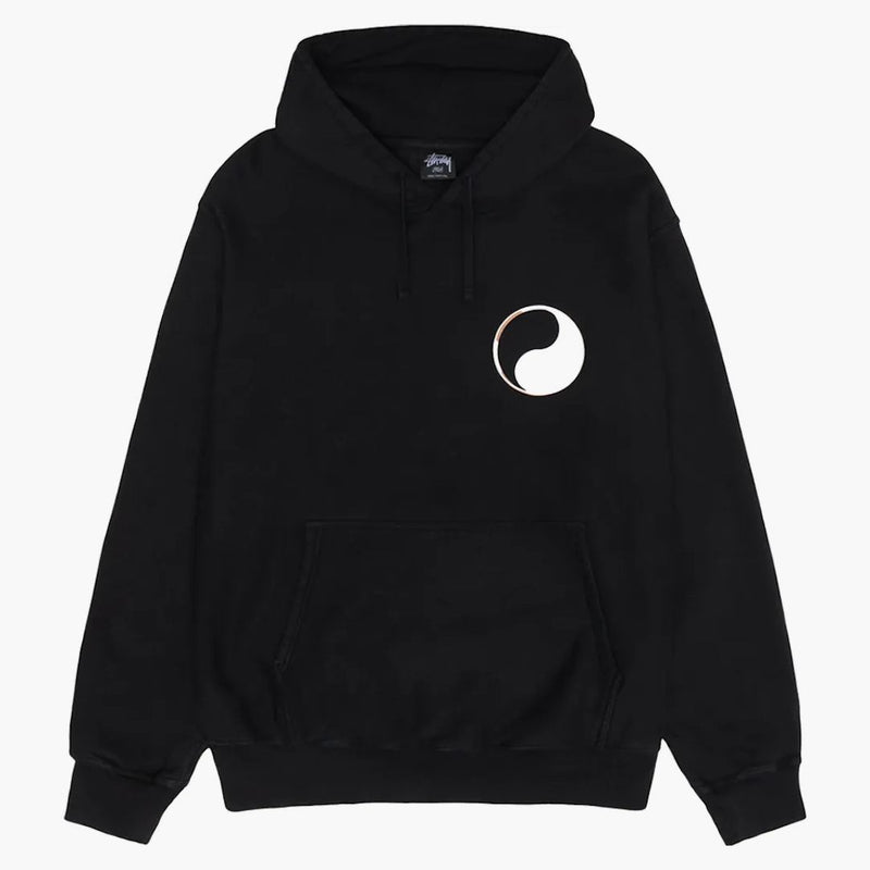 STUSSY X Naše Legacy Work Shop Drop Shadow Pigment obarvená mikina černá