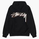 STUSSY X Naše Legacy Work Shop Drop Shadow Pigment obarvená mikina černá