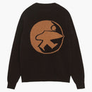 Stussy X Our Legacy Work Shop Knitted Roundneck Sweater Dark Brown Surfman