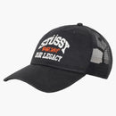 STUSSY X NAŠE LEDICKÝ PRACOVNÍ SHOP Low Profily Trucker Cap Black