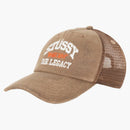 STUSSY X NAŠE LEDICKÝ PRACOVNÍ SHOP Low Profily Trucker Cap Brown