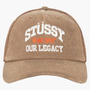 STUSSY X NAŠE LEDICKÝ PRACOVNÍ SHOP Low Profily Trucker Cap Brown