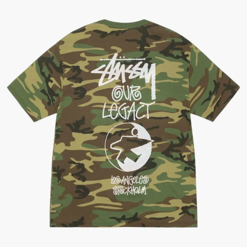 Stussy X Our Legacy Work Shop Surfman Pigment Dyed Tee Camo