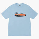 Stussy X Our Legacy Work Shop Swirl Pigment Dyed Tee Baby Blue