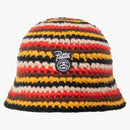 Stussy X Patta Bucket Hat Striped Knit Multicolor