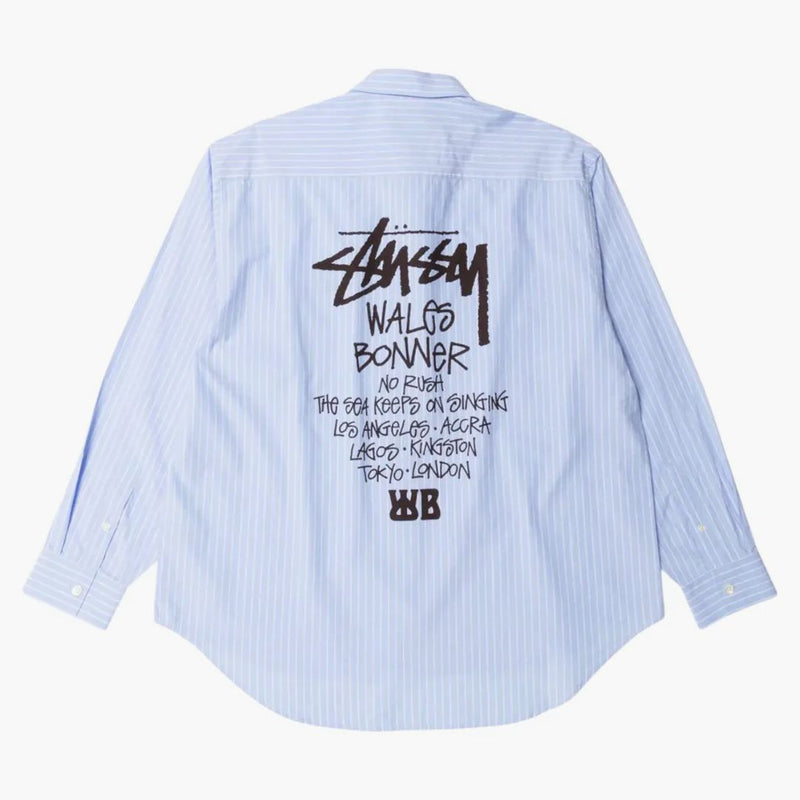 Stussy X Wales Bonner Poplin Shirt Stripe