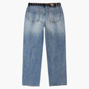 Stussy X Wales Bonner Studded Jean Washed Blue