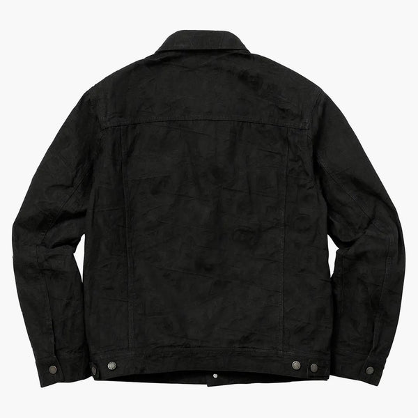 Supreme 100 Dollars Bill Trucker Jacket Black