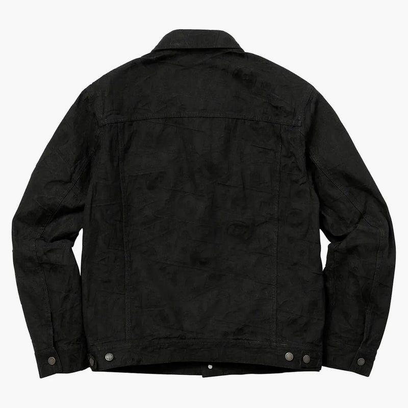 Supreme 100 Dollars Bill Trucker Jacket Black