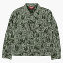 Supreme 100 dollar Bill Trucker Jacket Green