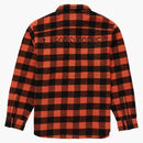 Supreme 1-800 Buffalo Plaid Shirt Orange