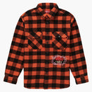 Supreme 1-800 Buffalo Plaid Shirt Orange