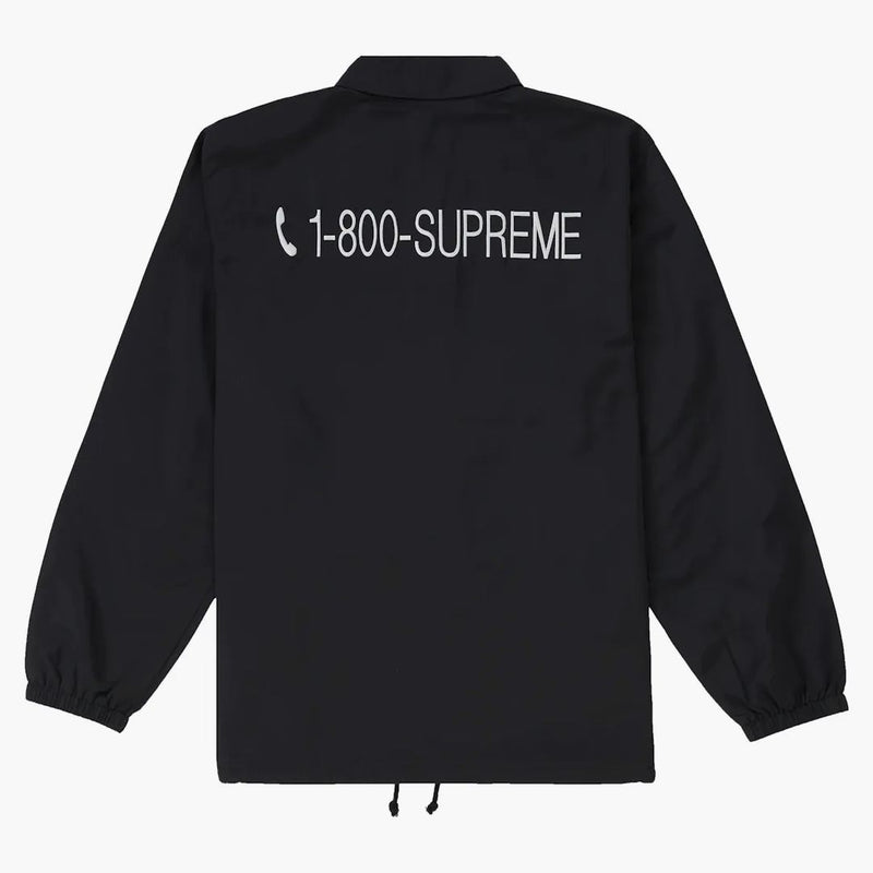 Supreme 1-800 Coaches Jacket Black