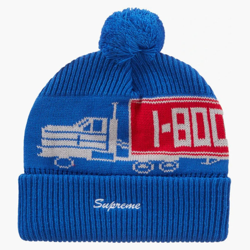 Supreme 18 Wheeler Beanie Blue